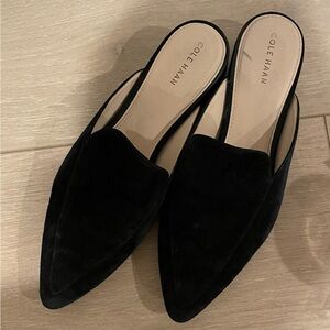 Cole Haan Black Suede Loafers